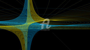 Digitale Kunst mit dem Titel "True Colors #08" von Elkement, Original-Kunstwerk, 2D digitale Arbeit