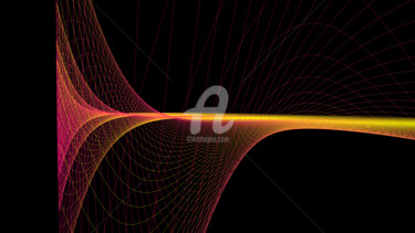 「Temperature Waves #2」というタイトルのデジタルアーツ Elkementによって, オリジナルのアートワーク, 2Dデジタルワーク