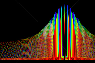 Digitale Kunst mit dem Titel "Stargate of Diffrac…" von Elkement, Original-Kunstwerk, 2D digitale Arbeit