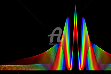 Digitale Kunst mit dem Titel "Stargate of Diffrac…" von Elkement, Original-Kunstwerk, 2D digitale Arbeit