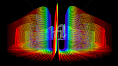 Arte digitale intitolato "Peek through the Pe…" da Elkement, Opera d'arte originale, Modellazione 3D