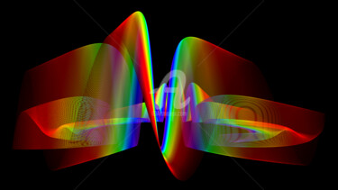 Arts numériques intitulée "Double Star Gate" par Elkement, Œuvre d'art originale, Modélisation 3D