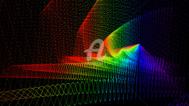 Digitale Kunst mit dem Titel "Diffracted Surge" von Elkement, Original-Kunstwerk, 3D Modellierung