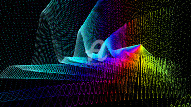 Digital Arts titled "Diffracted Surge in…" by Elkement, Original Artwork, 3D Modeling