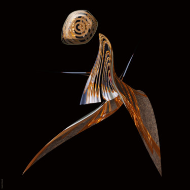 Arts numériques intitulée "dance2" par Youssef El Kharroufi, Œuvre d'art originale, Peinture numérique