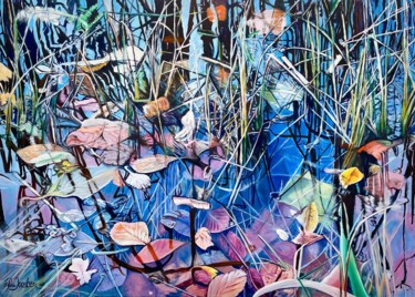 Pintura intitulada "Foliage Seven" por Ella Joosten, Obras de arte originais, Acrílico