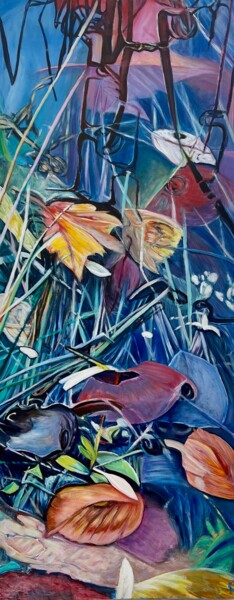 Painting titled "Foliage Five" by Ella Joosten, Original Artwork, Acrylic
