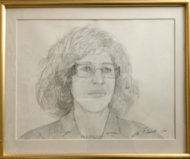 Drawing titled "1998 Selbstportrait…" by Ella Kleedorfer-Egger, Original Artwork