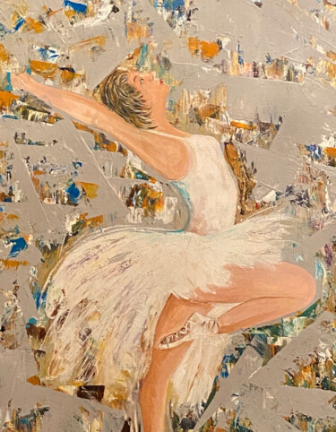 Malerei mit dem Titel "Tänzerin" von Ella Kleedorfer-Egger, Original-Kunstwerk, Acryl