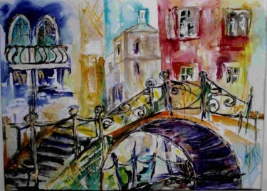 Painting titled "Venedig Misch." by Ella Kleedorfer-Egger, Original Artwork