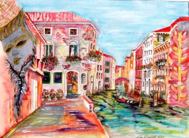 Painting titled "Venedig" by Ella Kleedorfer-Egger, Original Artwork