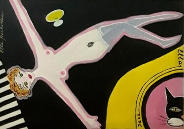 Peinture intitulée "Jazz" par Ella Manhattan, Œuvre d'art originale, Acrylique