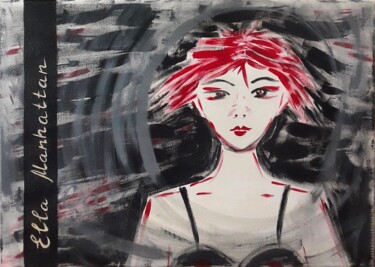 "A Girl in the Night…" başlıklı Tablo Ella Manhattan tarafından, Orijinal sanat, Akrilik