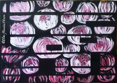 Картина под названием "Peonies" - Ella Manhattan, Подлинное произведение искусства, Акрил