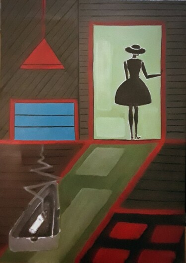Картина под названием "''And She Left...''" - Ella Manhattan, Подлинное произведение искусства, Акрил