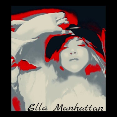 Digital Arts titled "''İn the hat'' self…" by Ella Manhattan, Original Artwork, Digital Painting