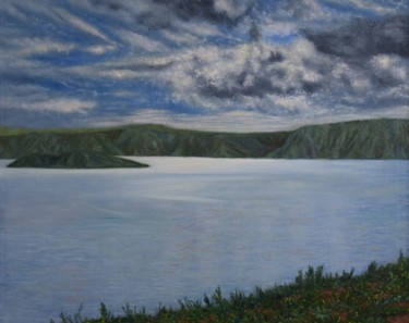 Painting titled "Baikal" by Ella Nesterik, Original Artwork, Oil