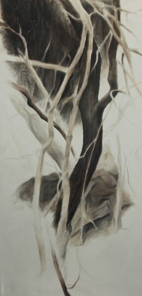 Painting titled "tree2" by Ella Barsky, Original Artwork, Oil