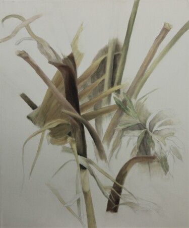 Painting titled "palm3" by Ella Barsky, Original Artwork, Oil
