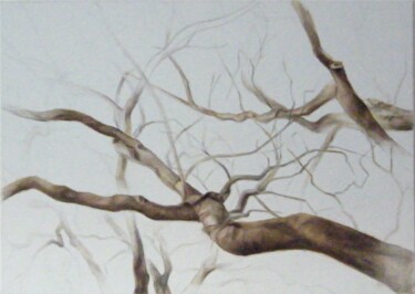 Painting titled "tree6" by Ella Barsky, Original Artwork, Oil