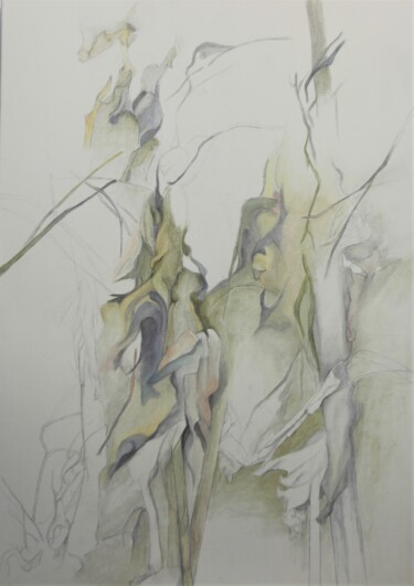 Картина под названием "abstract4" - Ella Barsky, Подлинное произведение искусства, Масло