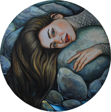 Картина под названием "Solitude" - Ellada Ismayil, Подлинное произведение искусства, Масло Установлен на Деревянная рама для…