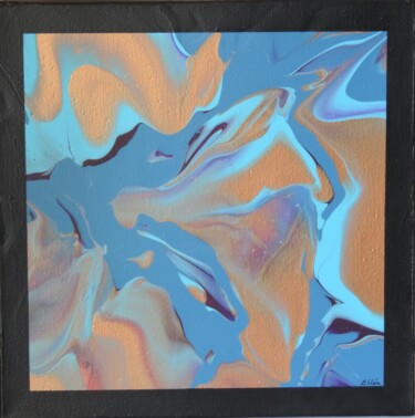 Painting titled "Entrelacs" by Elléa, Original Artwork, Acrylic Mounted on Wood Stretcher frame