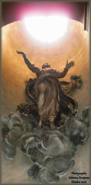 Peinture intitulée "cathedrale-metz-sta…" par Ellefenix, Œuvre d'art originale