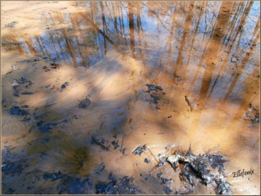 Photographie intitulée "sable-et-reflets-da…" par Ellefenix, Œuvre d'art originale
