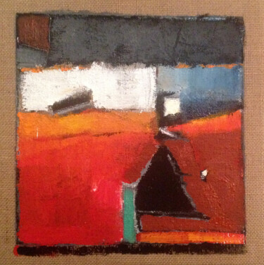 Peinture intitulée "sunset-on-the-circu…" par Ellen Shire, Œuvre d'art originale, Acrylique