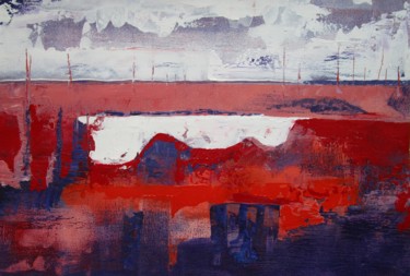 Peinture intitulée "scenery" par Ellen Van Randeraat, Œuvre d'art originale, Acrylique