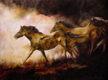 Painting titled "Glory" by Laurie Pace, Original Artwork, Oil