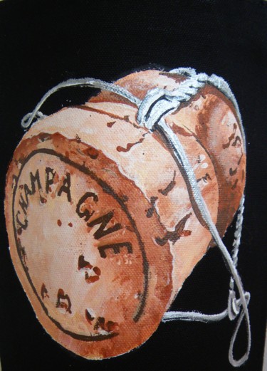 "Champagne!!" başlıklı Tekstil Sanatı Nora Leynadier tarafından, Orijinal sanat, Aksesuarlar