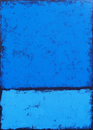 Peinture intitulée "True Blue" par Elli Popa, Œuvre d'art originale, Acrylique