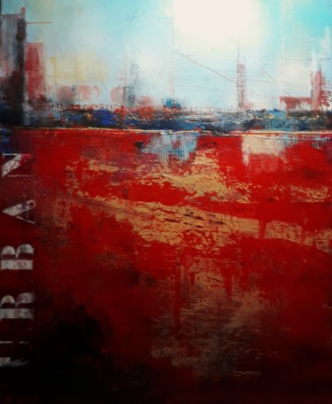 Картина под названием "URBAN" - Elma Sanchez Le Meur, Подлинное произведение искусства, Акрил Установлен на Деревянная рама…