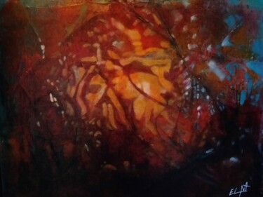Картина под названием "DEBUT D'AUTOMNE" - Elma Sanchez Le Meur, Подлинное произведение искусства, Акрил Установлен на Деревя…