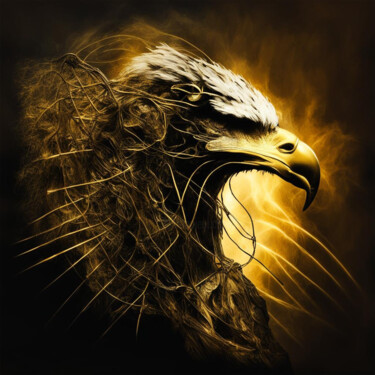 Digital Arts titled "Eagle 1.2" by Elmir Tatar, Original Artwork, AI generated image