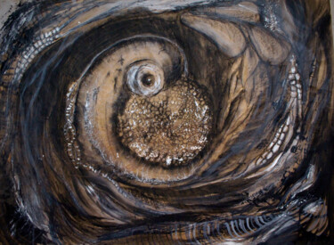 Dessin intitulée "Ocean floor" par Elmira Sharipova, Œuvre d'art originale, Acrylique