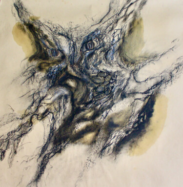 Dessin intitulée "Abstract nature" par Elmira Sharipova, Œuvre d'art originale, Acrylique