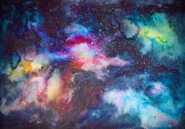 图画 标题为“Nebula” 由Elmira Sharipova, 原创艺术品, 水彩
