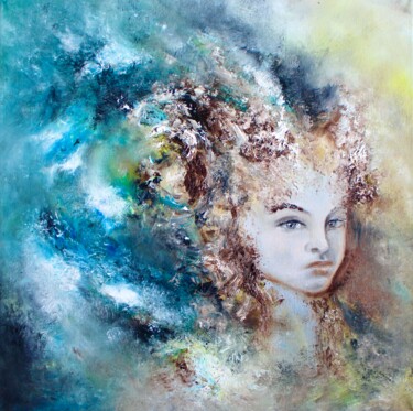 Pintura intitulada "Aries" por Elmira Sharipova, Obras de arte originais, Óleo Montado em Armação em madeira