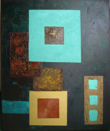 Peinture intitulée "Tourmaline verte" par Eloah, Œuvre d'art originale