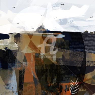 Arte digitale intitolato "Patchwork " Le Mont…" da Elobibie, Opera d'arte originale, Pittura digitale