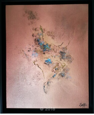 Painting titled "Ambusti Terrae II" by Elodie Dollat, Original Artwork, Acrylic