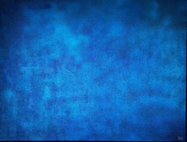 Pintura intitulada "Monochrome bleu III" por Elodie Dollat, Obras de arte originais, Acrílico
