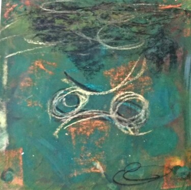 Painting titled "Serpette" by Élodie Guilloton, Original Artwork, Pastel Mounted on Cardboard