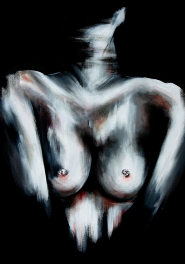 Painting titled "_" by Élodie Lodovici, Original Artwork, Acrylic
