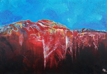 Ζωγραφική με τίτλο "Abstract Landscape 1" από Elodie.M Richard, Αυθεντικά έργα τέχνης, Ακρυλικό