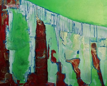 Peinture intitulée "Abstract Landscape 2" par Elodie.M Richard, Œuvre d'art originale, Acrylique