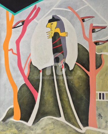 Peinture intitulée "Shepherd of the Lan…" par Elodie M. Richard, Œuvre d'art originale, Acrylique